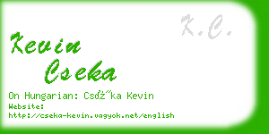 kevin cseka business card